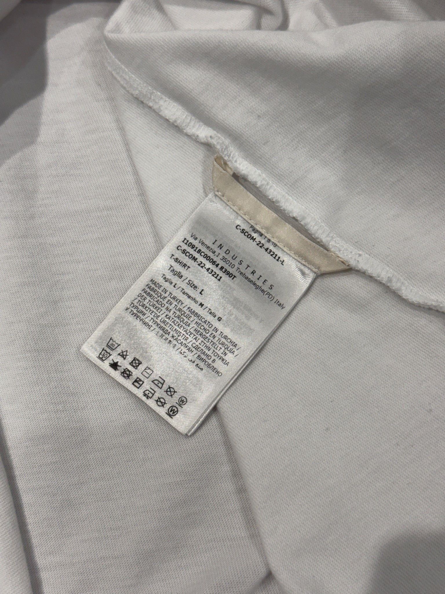 Moncler Moncler Flocked Logo Cotton Shirt White Size US L / EU 52-54 / 3 - 6 Thumbnail