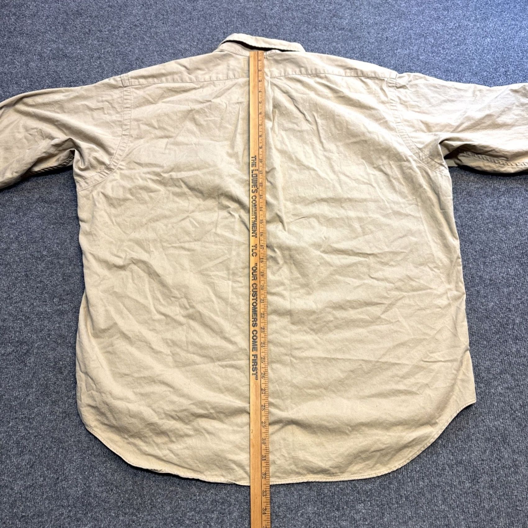 Ralph Lauren Ralph Lauren Blair Shirt Mens XL Beige Button Up Pony Logo Preppy Beach Size US XL / EU 56 / 4 - 5 Thumbnail