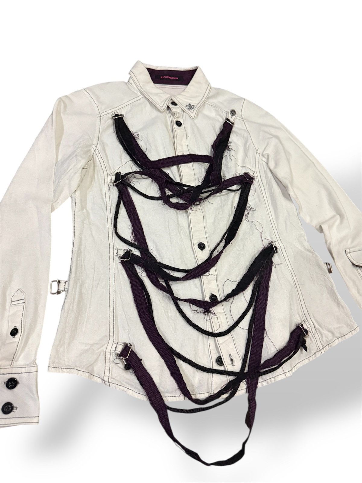Hysteric Glamour Algonquins Multi Strap White Shirt Size M / US 6-8 / IT 42-44 - 2 Thumbnail