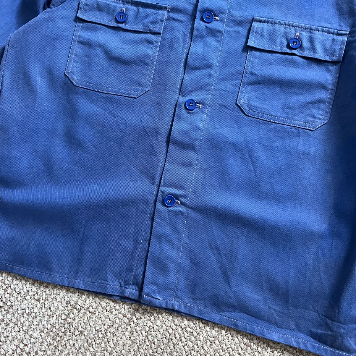 Vintage French faded works jacket Size US L / EU 52-54 / 3 - 5 Thumbnail