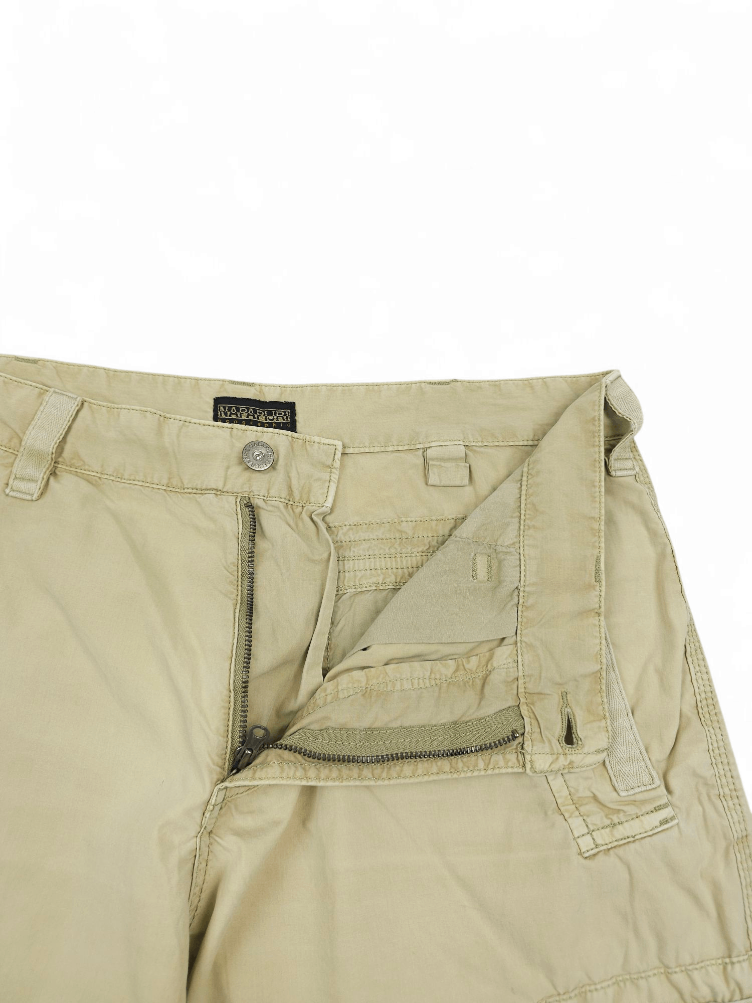 Napapijri 💎 Vintage Baggy Relaxed Cargo Shorts Outdoor Y2K Size L 90s Size US 33 - 6 Thumbnail