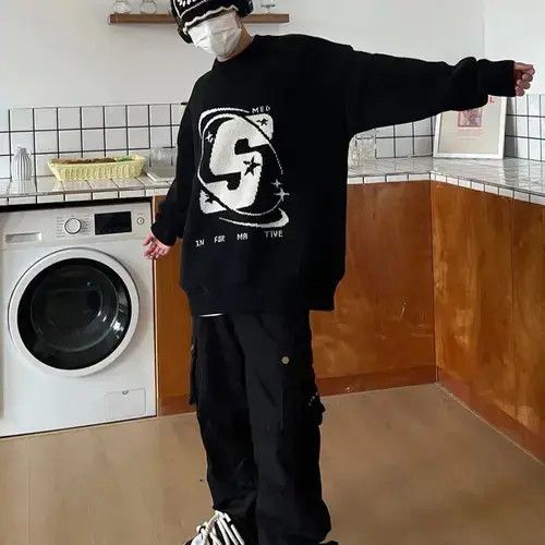 Japanese Brand Oversized Baggy Knitted Sweater Size US XL / EU 56 / 4 - 1 Thumbnail