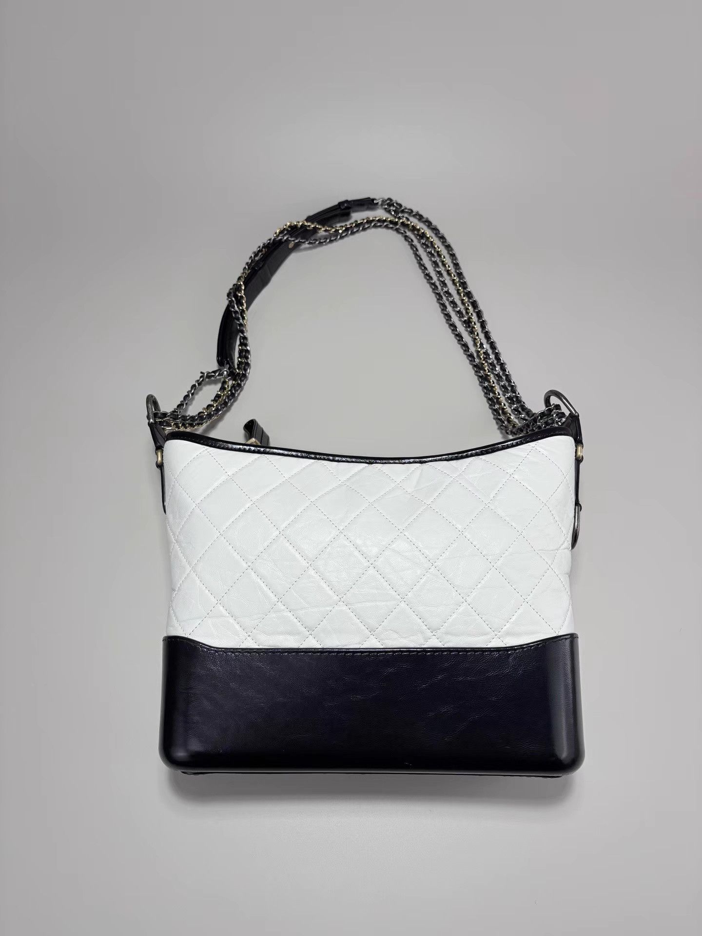 Chanel CHANEL Gabrielle Black White Leather Hobo K1 Size ONE SIZE - 3 Thumbnail