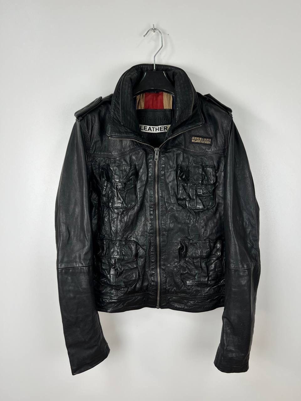 SyperDry leather jacket woman size L