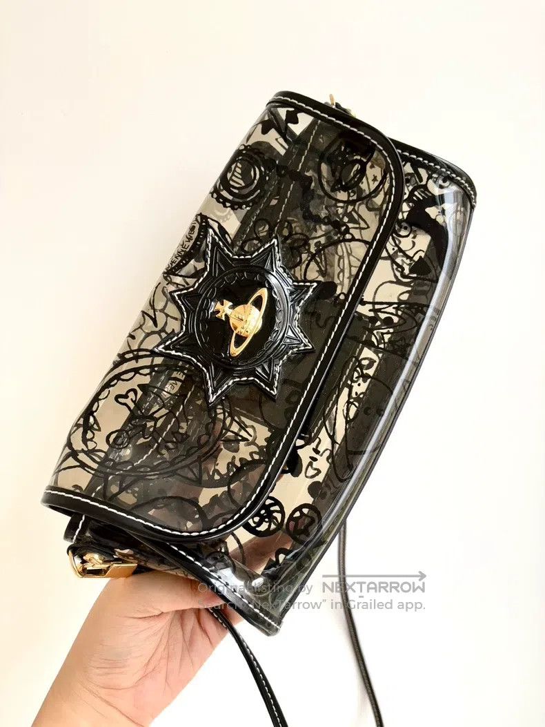 Vivienne Westwood Vivienne Westwood size os Saturn Black Printed Jelly Crossb Size ONE SIZE - 2 Thumbnail