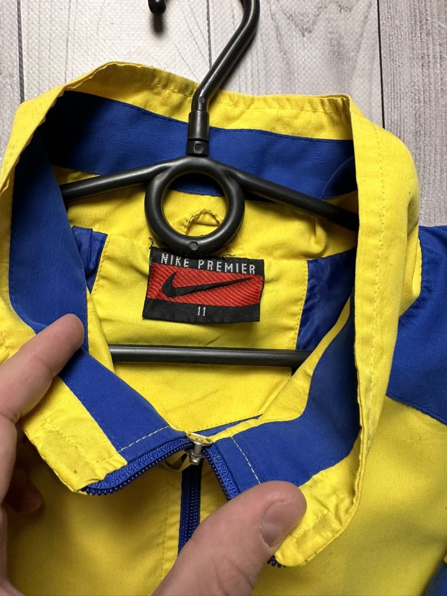 Nike × Vintage Vintage Nike track jacket size S Yellow/ Blue swoosh logo Size US S / EU 44-46 / 1 - 7 Thumbnail