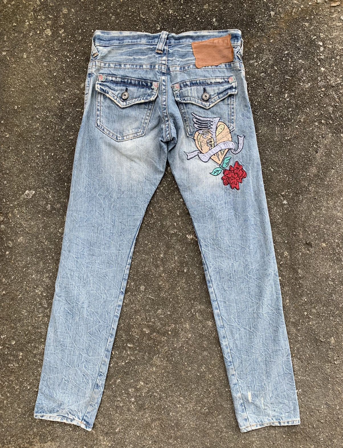 Beauty Beast × If Six Was Nine Distressed Antgauge Embroidered Denim Pants Size US 30 / EU 46 - 5 Thumbnail