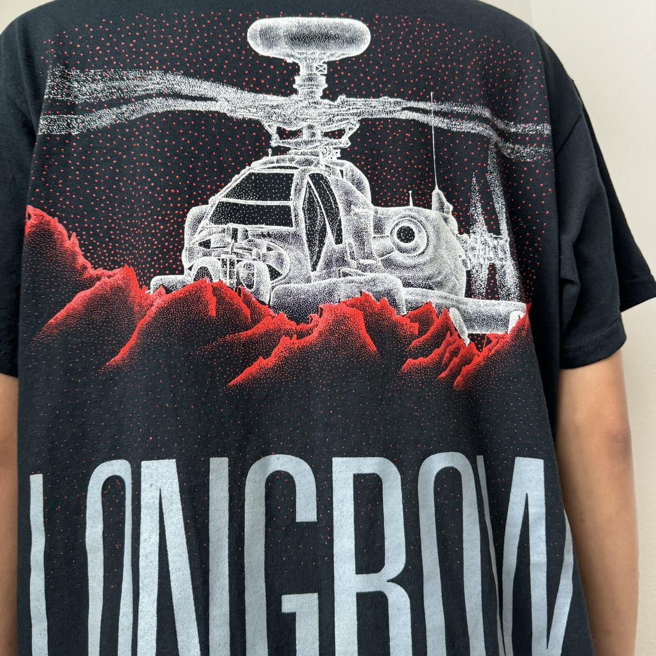 Vintage Vintage 1990 Black Hawk 'Longbow' Plane Graphics Tee Shirt Size US M / EU 48-50 / 2 - 5 Thumbnail