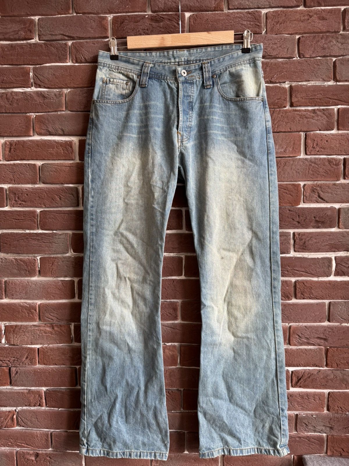 Diesel Vintage Y2k Rare Diesel Mud Wash Flared Jeans Pant Hype 32 Size US 32 / EU 48 - 1 Thumbnail
