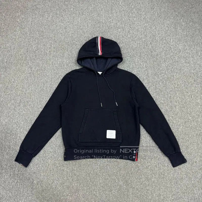 Thom Browne Thom Browne Black Cotton Hoodie for Men . Size US XS / EU 42 / 0 - 1 Thumbnail