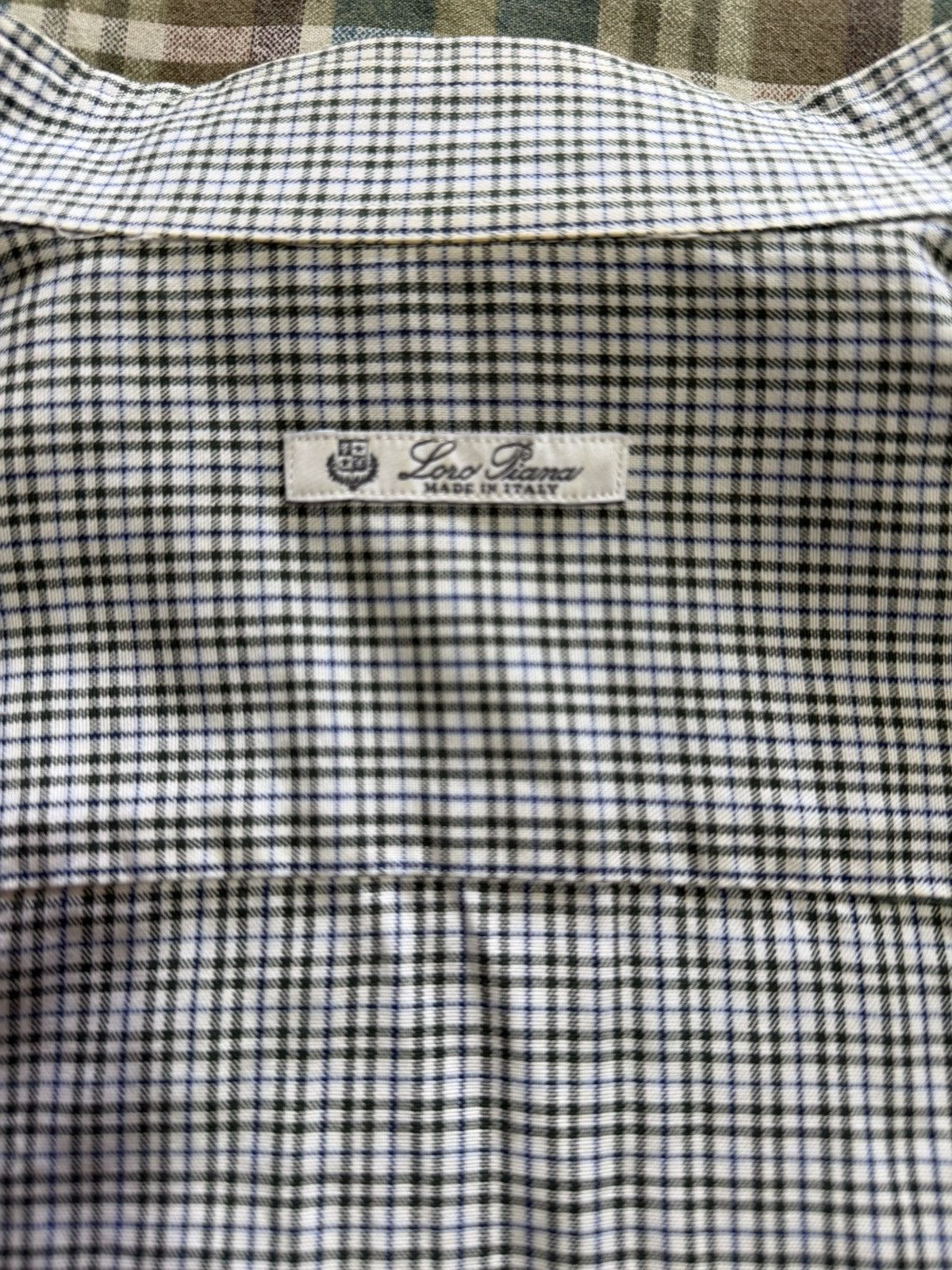 Loro Piana Loro Piana Blue Checkered Shirt Size US L / EU 52-54 / 3 - 3 Thumbnail