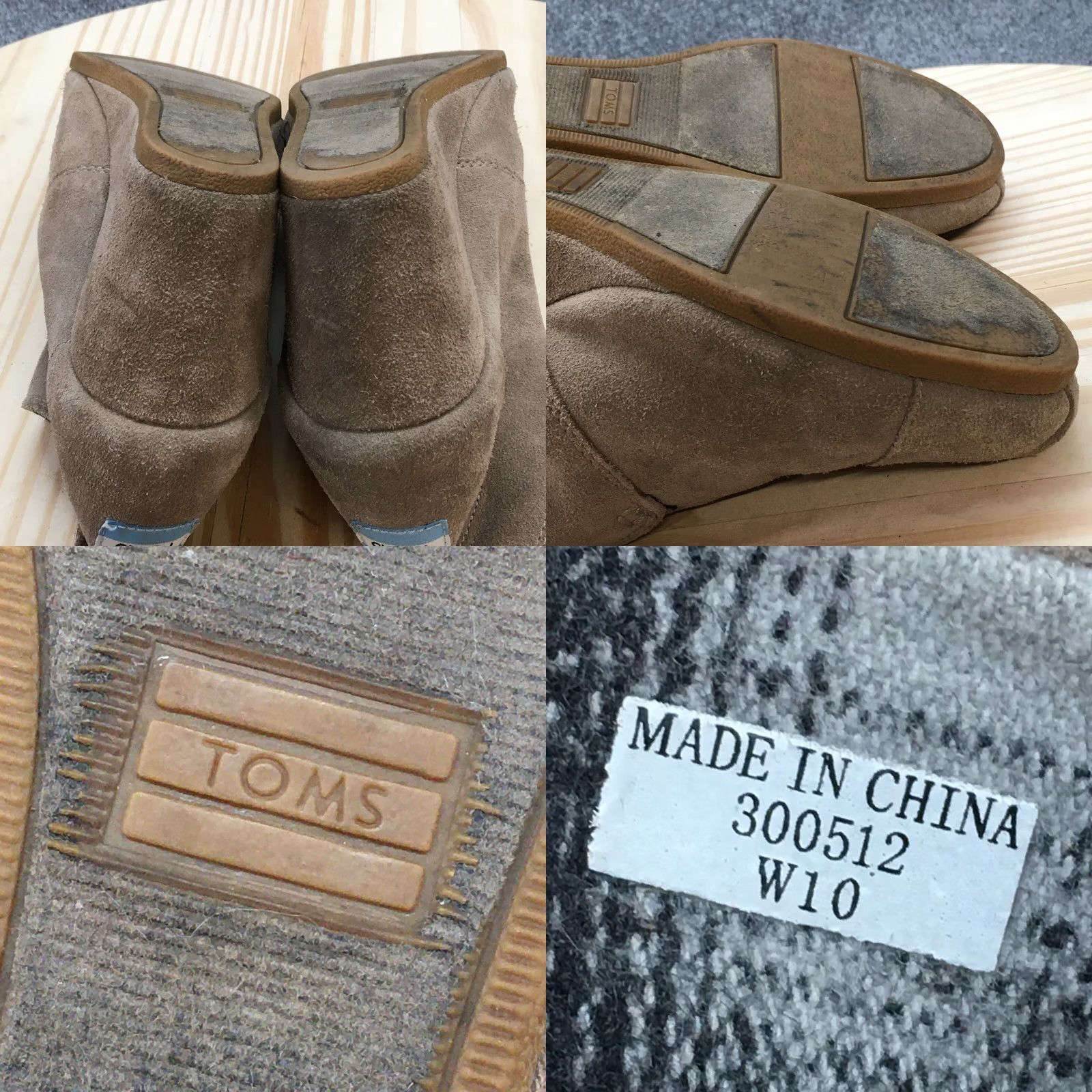 Toms TOMS Boots Womens 10 Desert Wedge Ankle Bootie Brown Suede Lace Up Round Toe Size US 10 / IT 40 - 9 Thumbnail