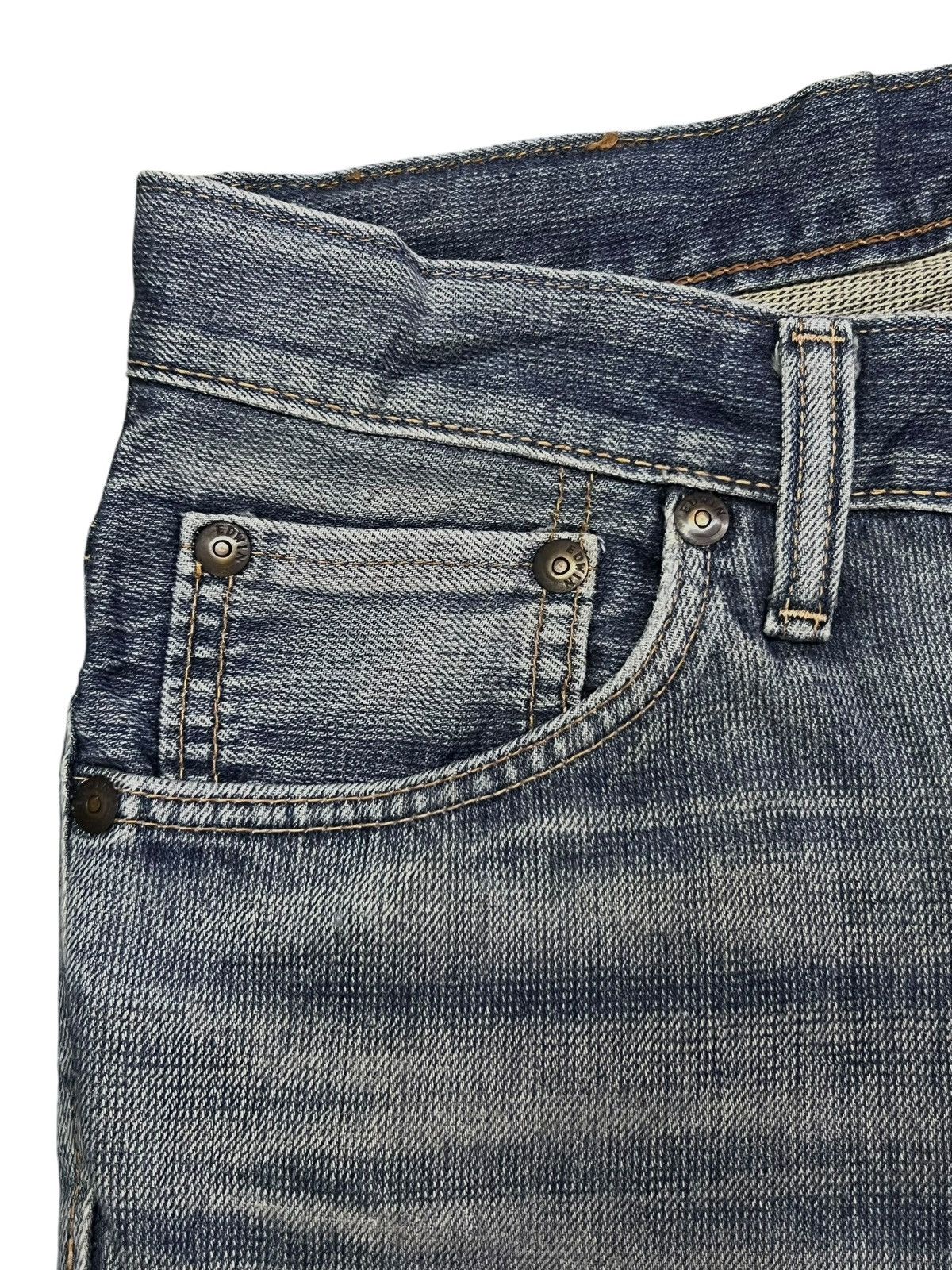Edwin Vintage Edwin 503 Zylon - Faded Wash, Distressed Denim Size US 32 / EU 48 - 8 Thumbnail
