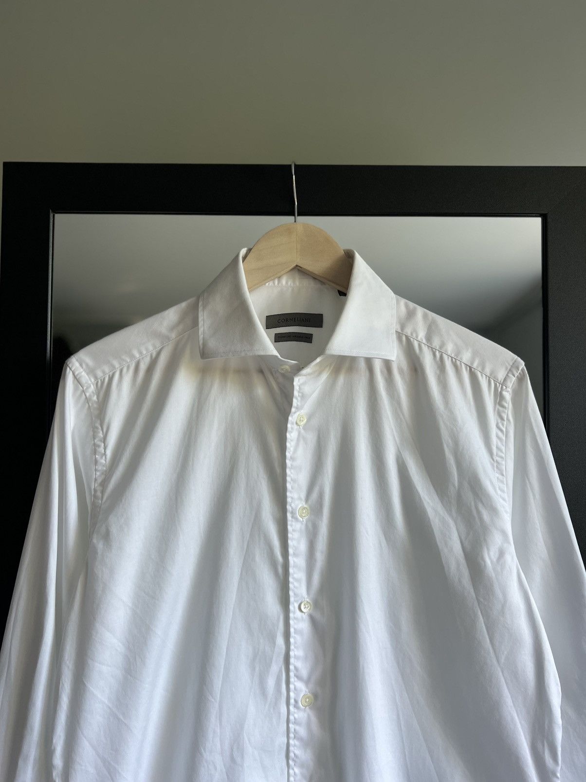 Corneliani Corneliani Luxury White Button Up Shirt Size US M / EU 48-50 / 2 - 3 Thumbnail