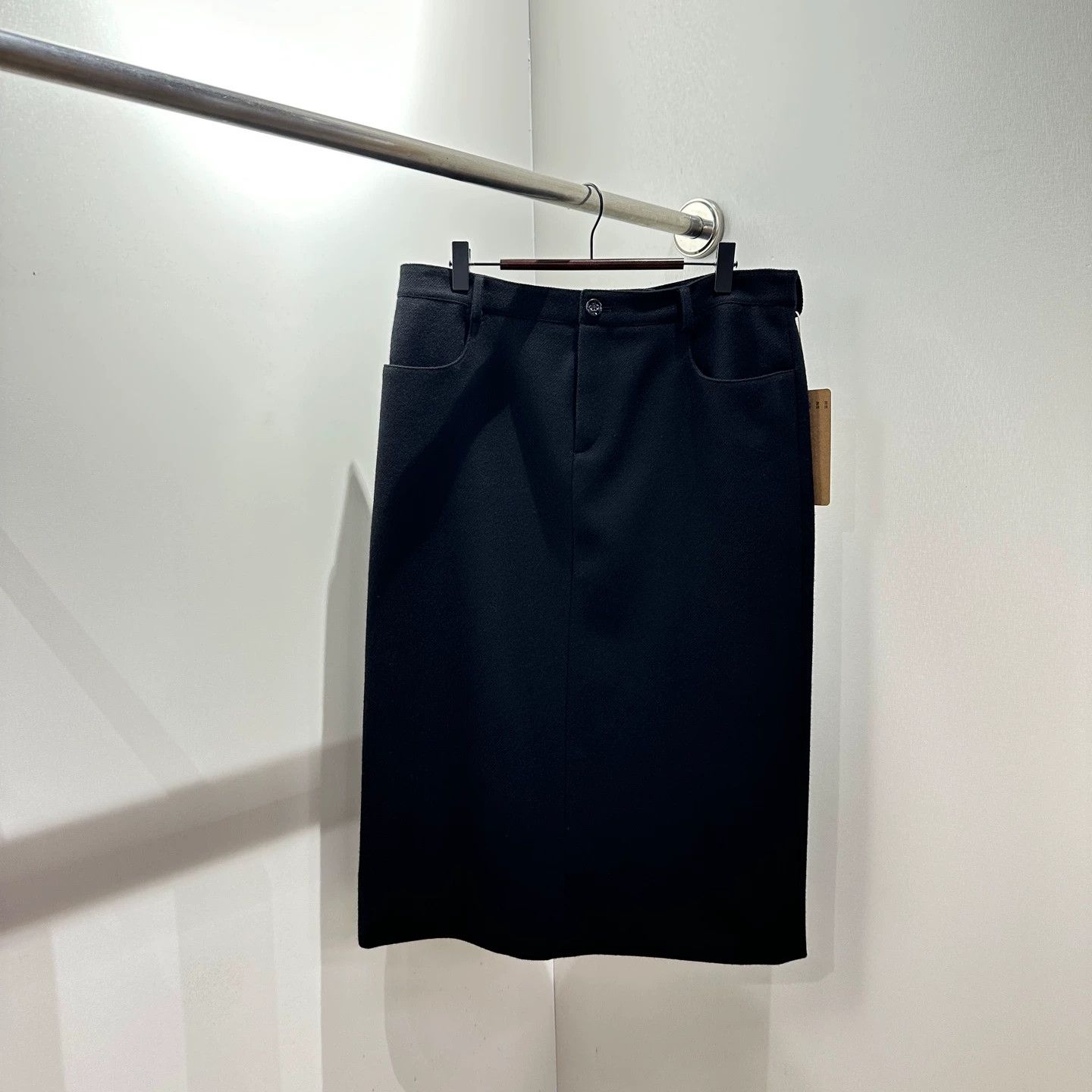 Celine Celine may459 wool mohair solid skirt 40 Size 27" / US 4 / IT 40 - 1 Thumbnail