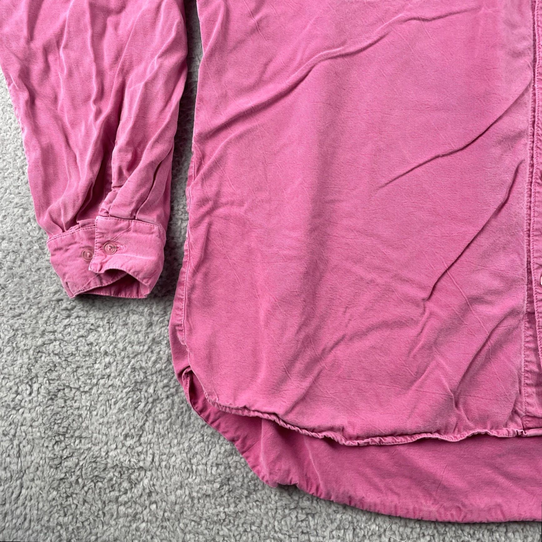 Vintage VINTAGE Tianello XL Long Sleeve Button-Up Shirt Pink Tencel Rayon Made in USA Size US XL / EU 56 / 4 - 6 Thumbnail