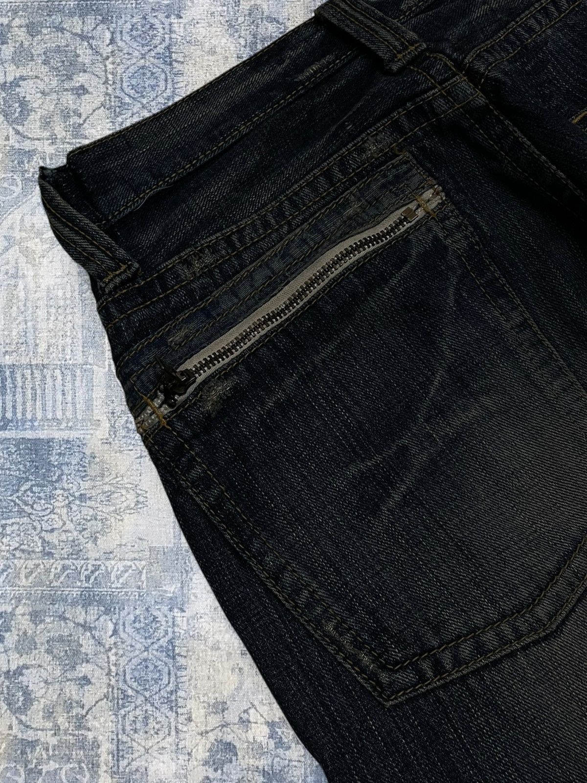 Japanese Brand Vintage 1990s Iconic Japan Designer Back Number Distressed Size US 28 / EU 44 - 16 Thumbnail