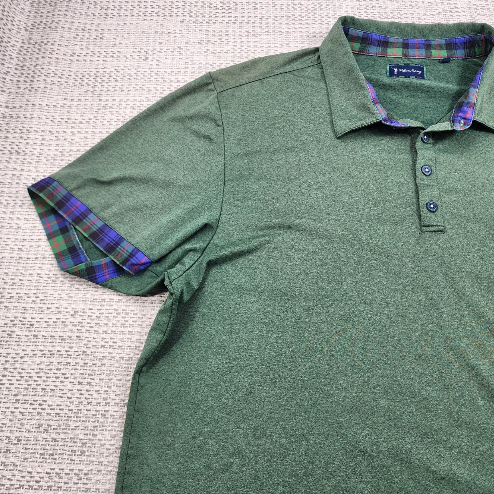Vintage William Murray Polo Shirt Mens 2XL Green Golf Performance Stretch Polo Shirt Mens 2XL Green William Murray Polo Shirt Mens 2XL Size US XXL / EU 58 / 5 - 2 Thumbnail