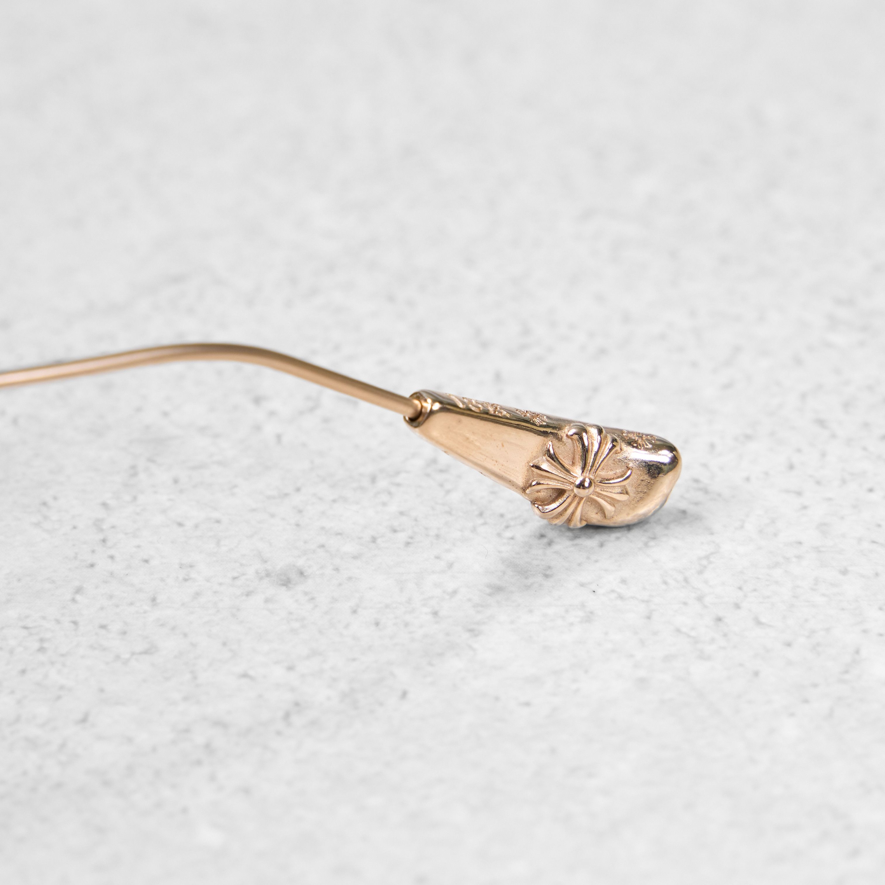 Chrome Hearts CHROME HEAERTS BONE PRONE I Matte Crystal/Matte Gold Plated Size ONE SIZE - 4 Thumbnail