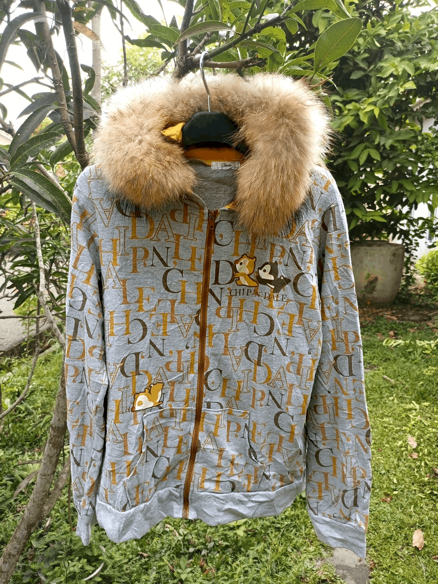Cartoon Network × Disney × Japanese Brand Disney Chip & Dale Fur Hoodie Full Print Size US XL / EU 56 / 4 - 15 Thumbnail