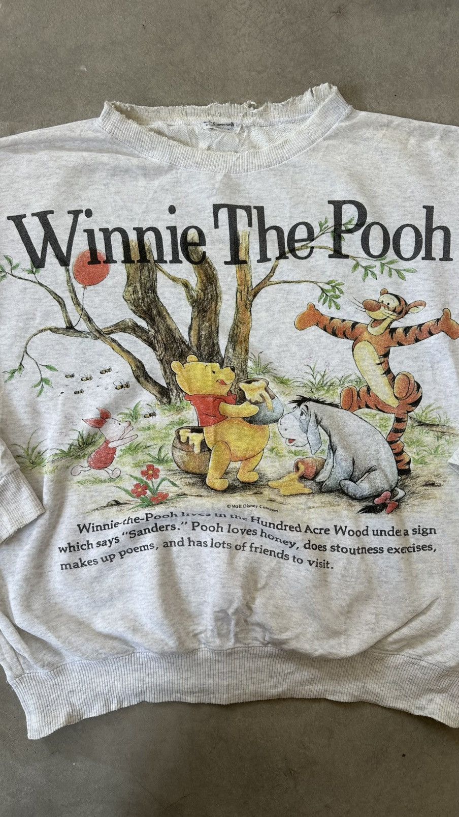 Disney VINTAGE WINNIE THE POOH DISTRESSED SWEATSHIRT Size US XL / EU 56 / 4 - 2 Thumbnail