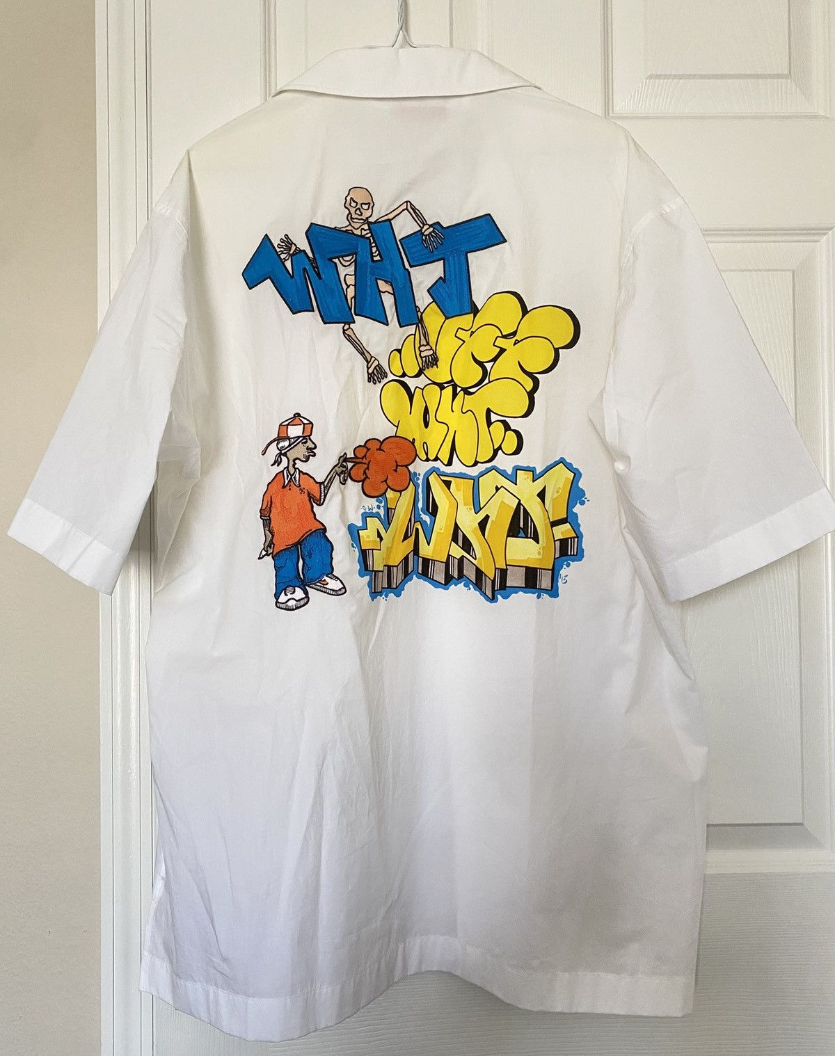 Off-White Off-White Graffiti Button Up Shirt Size XL Size US XL / EU 56 / 4 - 1 Thumbnail