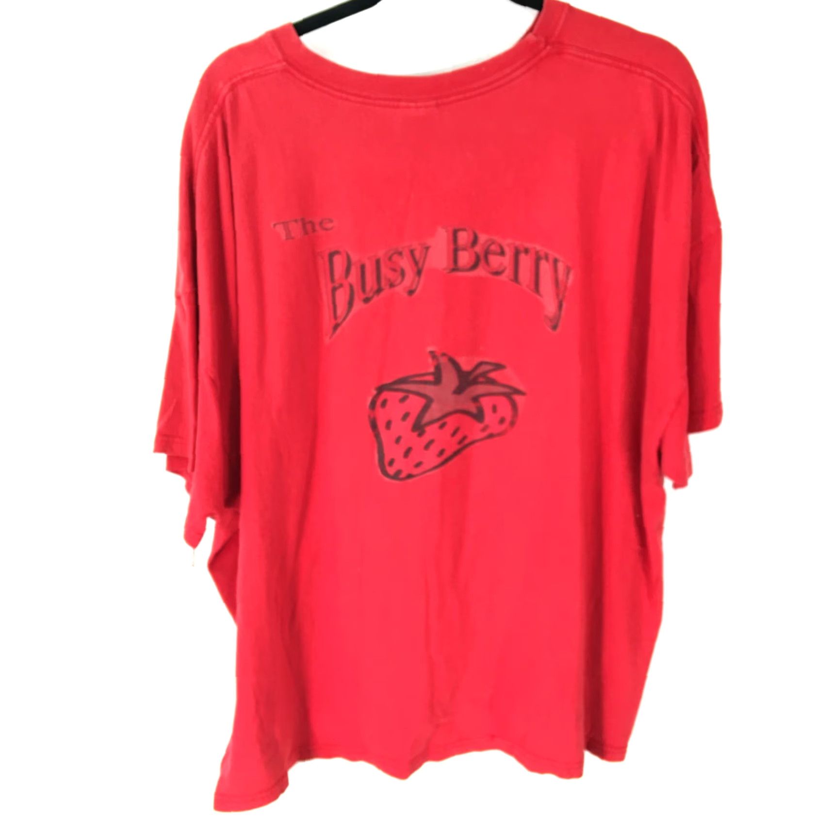Hanes Hanes Mens Short Sleeve T-Shirt The Busy Berry Red Graphic Tee XXXL Shirt Size US XXL / EU 58 / 5 - 2 Thumbnail