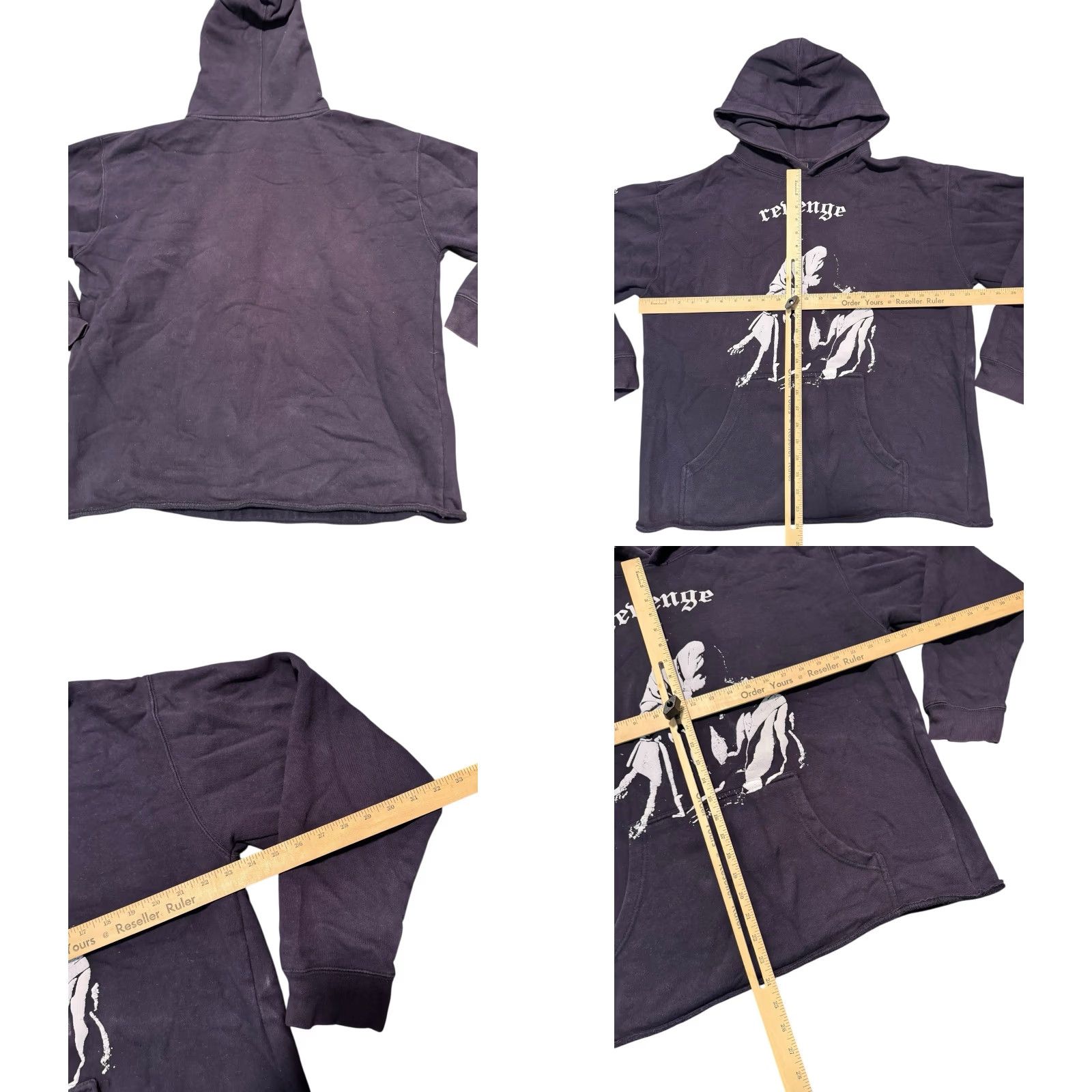 Revenge VINTAGE Revenge RENAISSANCE BY REVENGE Puff Print Hoodie Size L Black HTF! Size US L / EU 52-54 / 3 - 9 Thumbnail