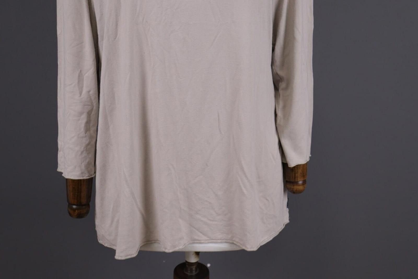 Oscar De La Renta Oska Beige Lagenlook Relaxed Pullover Long Sleeve Top Size 4 Size S / US 4 / IT 40 - 3 Thumbnail