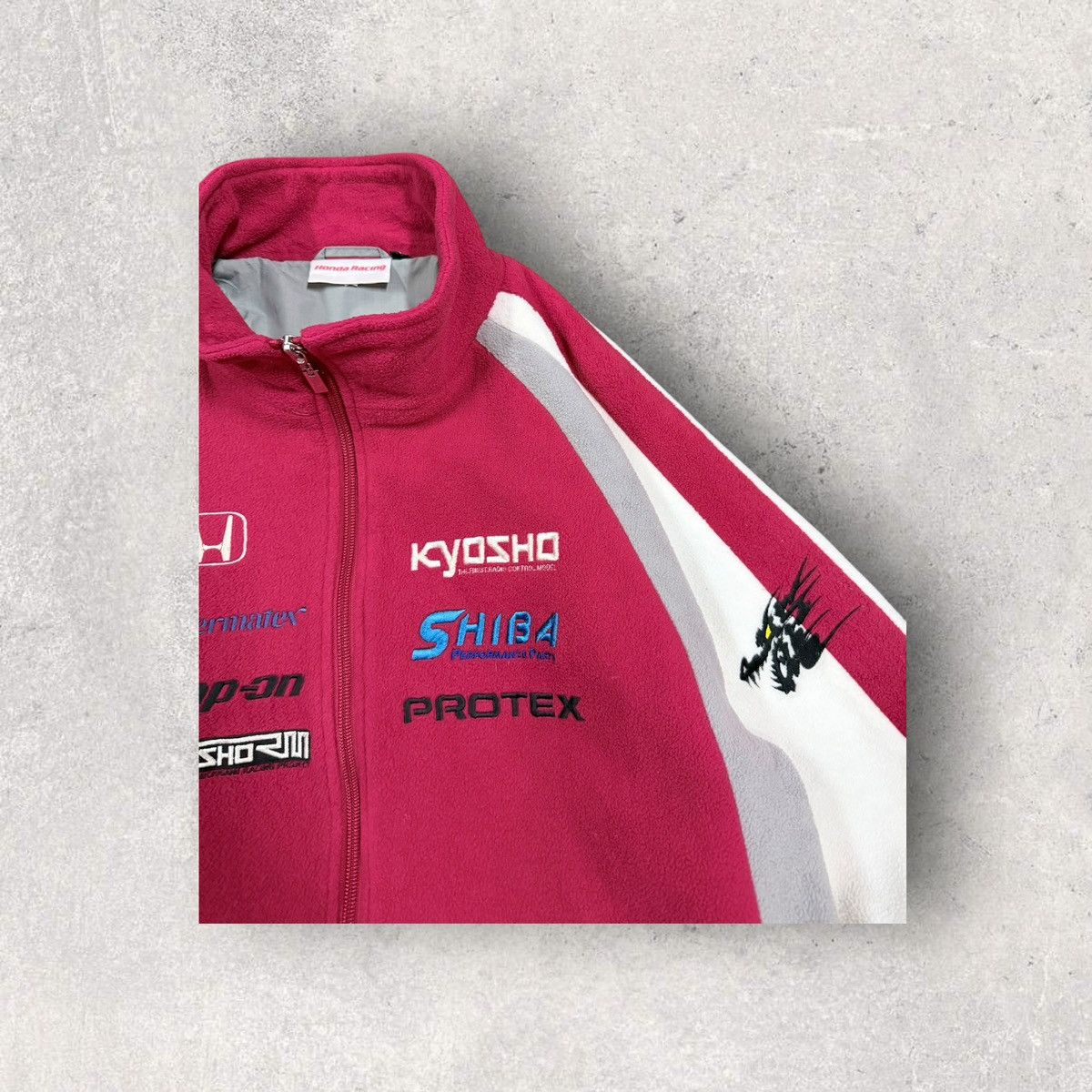 Honda Vtg🔥90’s Honda Racing Fleece Zipper Jacket Size US M / EU 48-50 / 2 - 9 Thumbnail