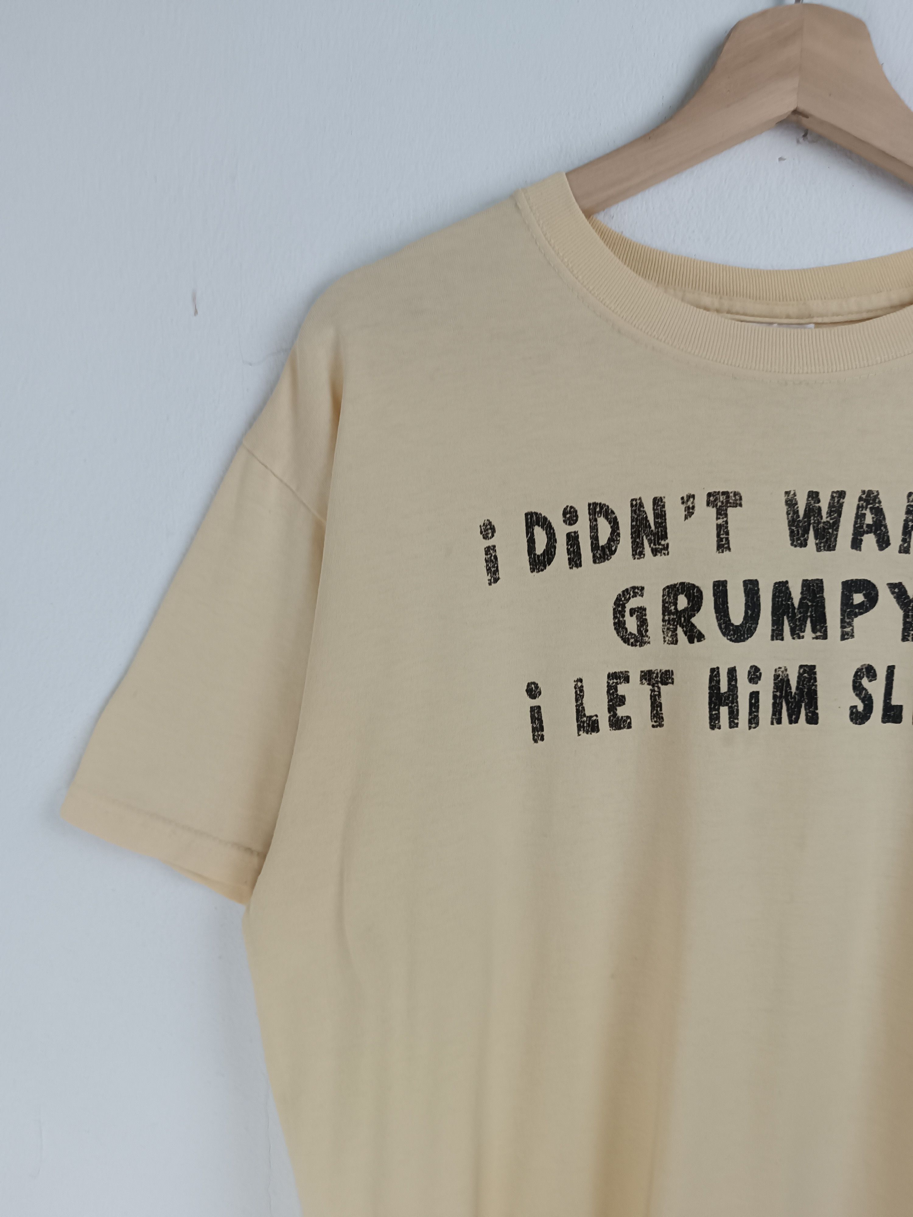 Vintage VINTAGE I DIDN'T WAKE UP GRUMPY HUMOR FUNNY ADULT QUOTES TEE Size US L / EU 52-54 / 3 - 5 Thumbnail