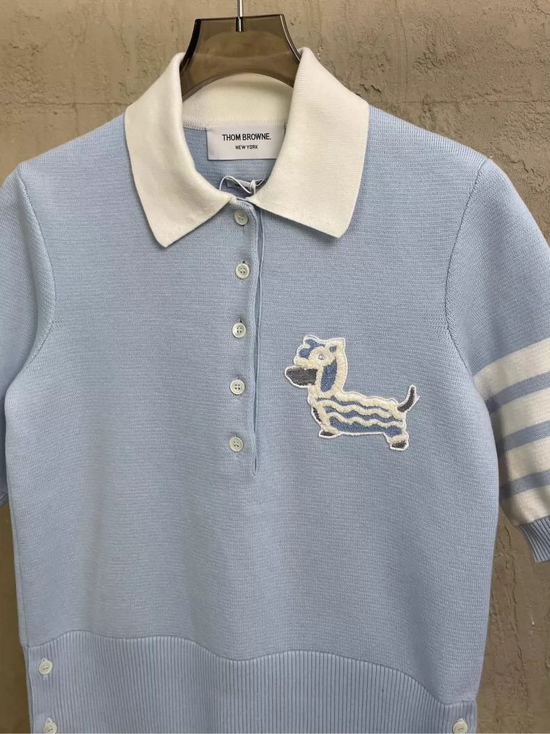 Thom Browne Thom Browne Blue embroidered plush lion dance puppy four s Size XS / US 0-2 / IT 36-38 - 4 Thumbnail