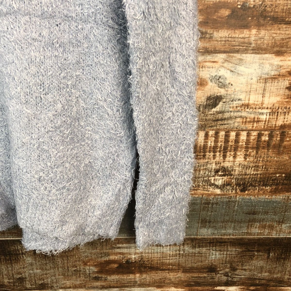Homespun Knitwear × Japanese Brand DLL Double Focus Blue shaggy fur mohair Knitwear #C054 Size US L / EU 52-54 / 3 - 16 Thumbnail