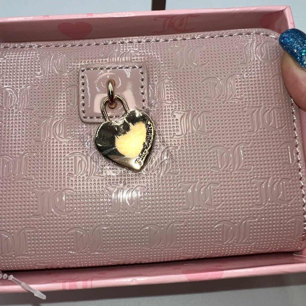 Juicy Couture Juicy Couture Mesh Dusty Blush Zip Around Bifold Size ONE SIZE - 2 Thumbnail
