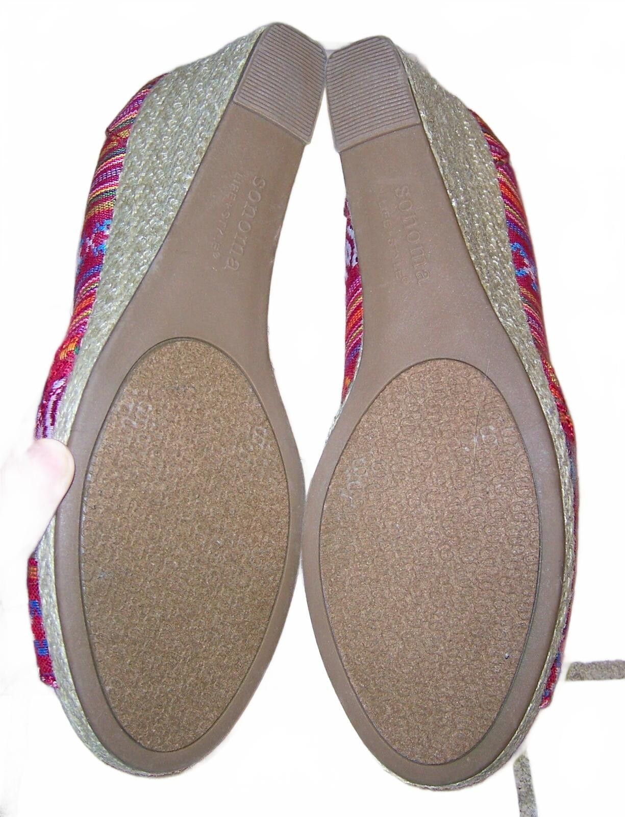 Sonoma Sonoma Multicolored Fabric Peep-Toe Espadrille Wedges- 8.5 M Size US 8.5 / IT 38.5 - 5 Thumbnail