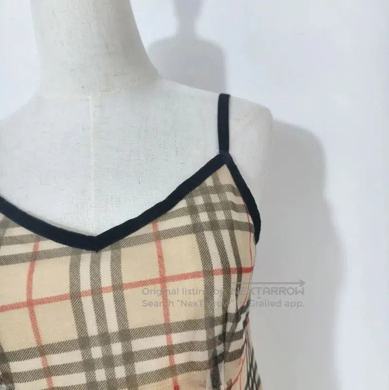 Burberry Burberry Summer Checked Khaki Dress. Size M / US 6-8 / IT 42-44 - 2 Thumbnail