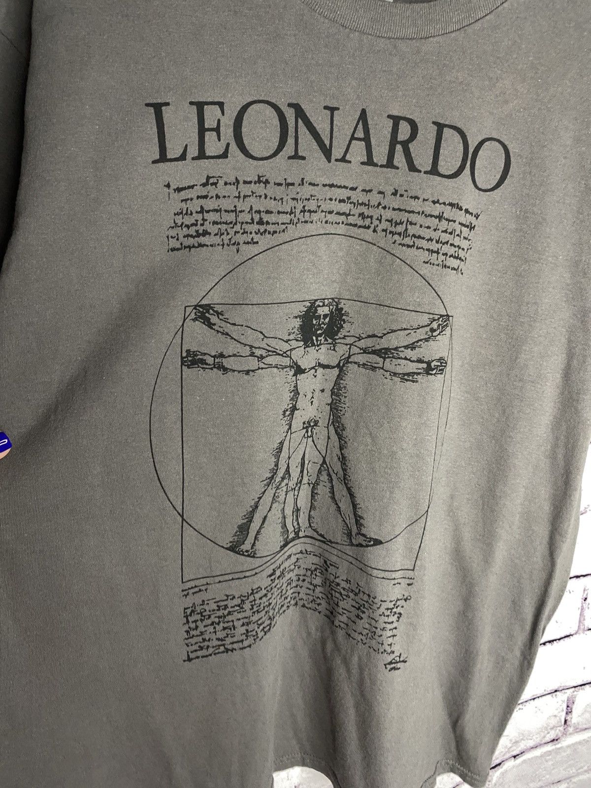Arts & Science Mens Vintage Leonardo Da Vinci Graphic Print Art T-Shit Size US L / EU 52-54 / 3 - 4 Thumbnail