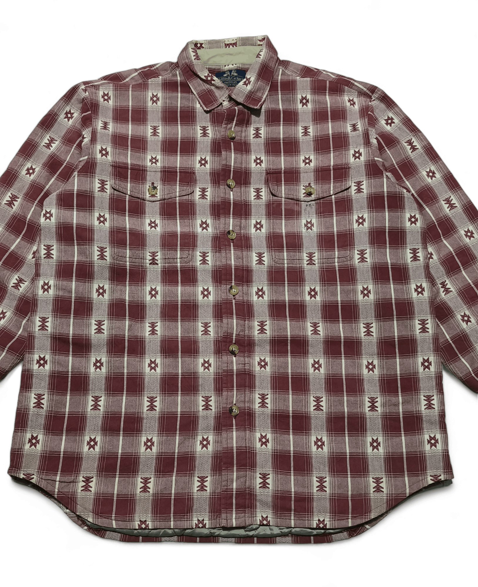 Vintage Vintage Willis & Geiger Plaid Flannel Shirt Size US L / EU 52-54 / 3 - 5 Thumbnail
