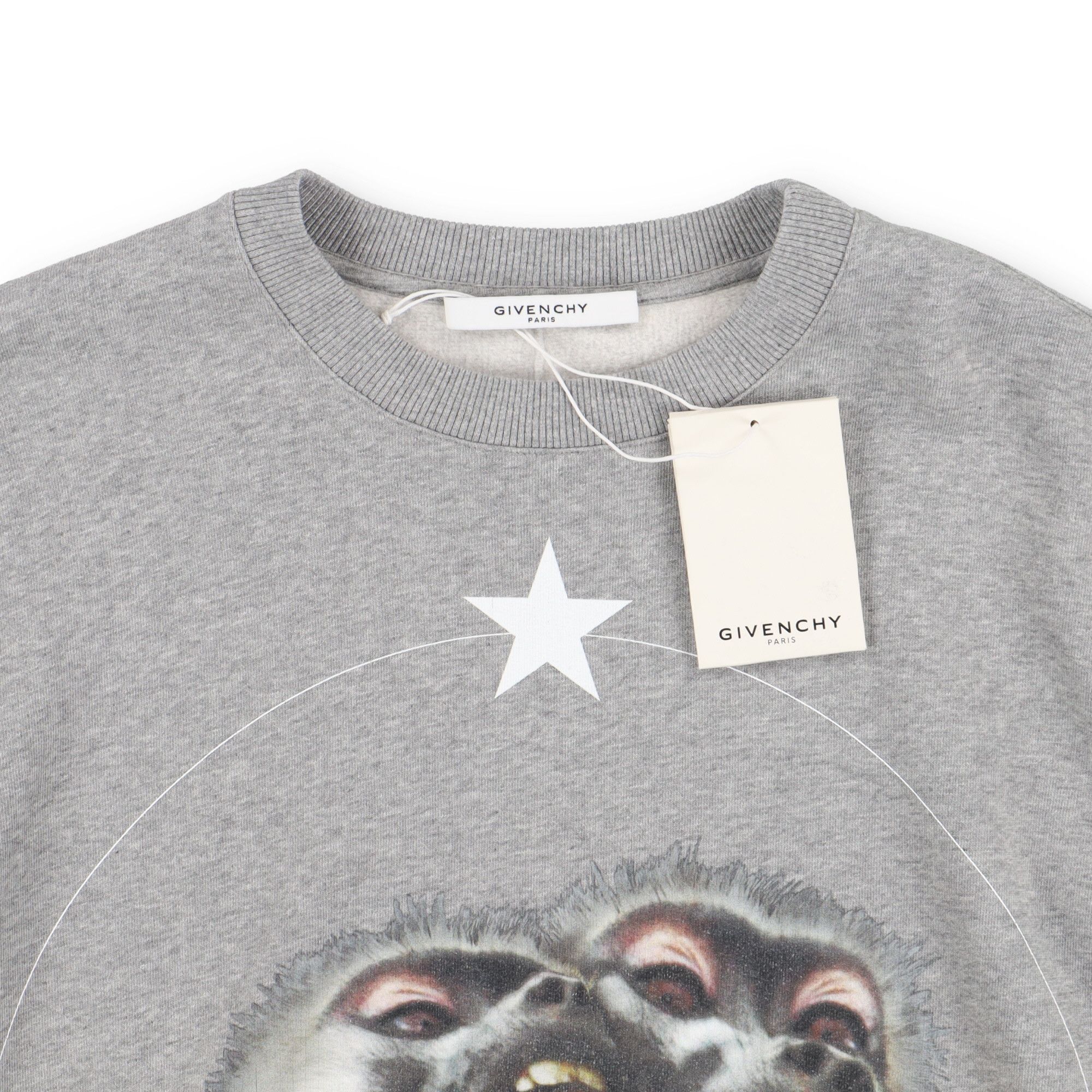 Givenchy Grey Monkey Brothers Sweatshirt Size US XL / EU 56 / 4 - 6 Thumbnail