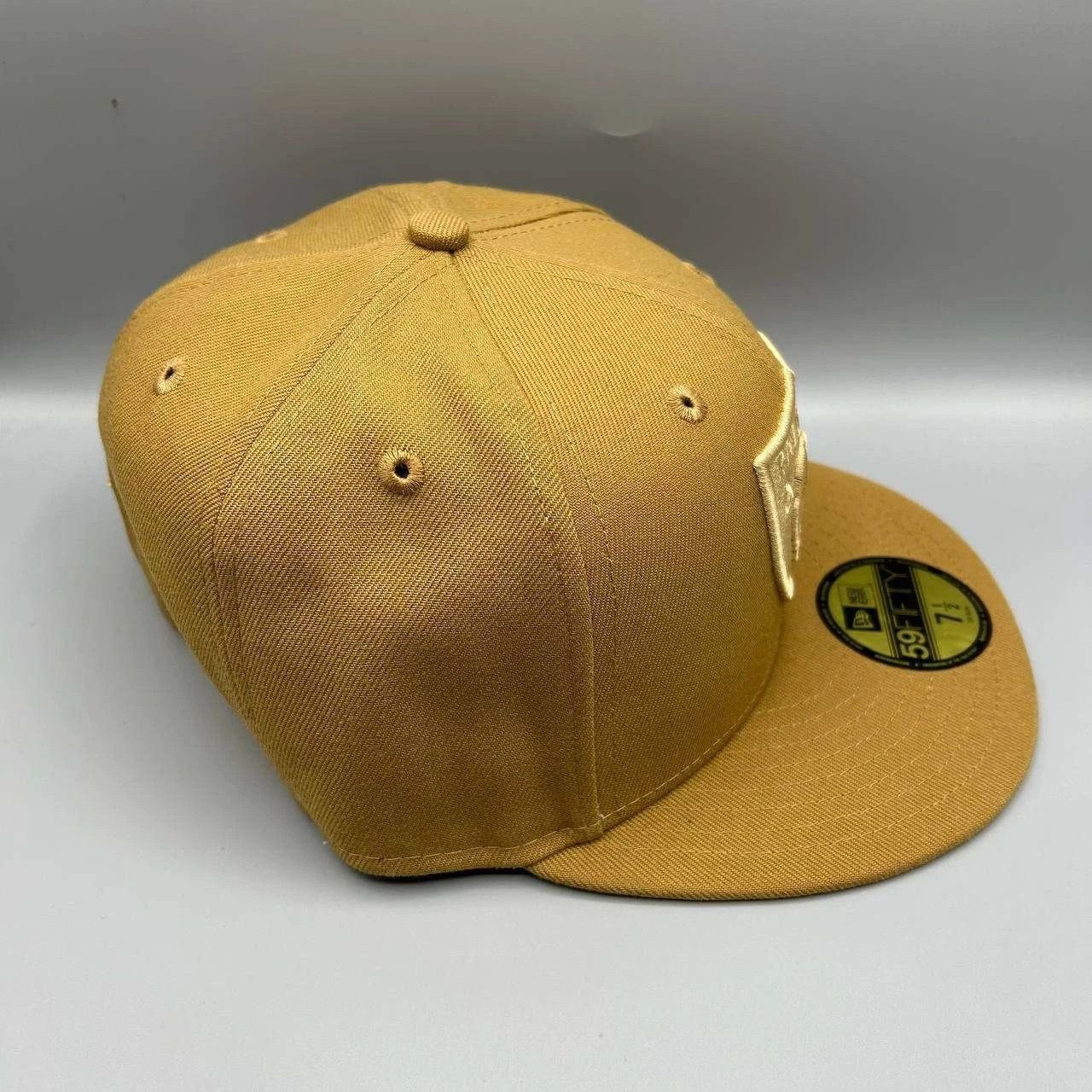 New Era Las Vegas Raiders Hat Men 7 1/2 Brown Embroidered Fitted Cap Size ONE SIZE - 6 Thumbnail