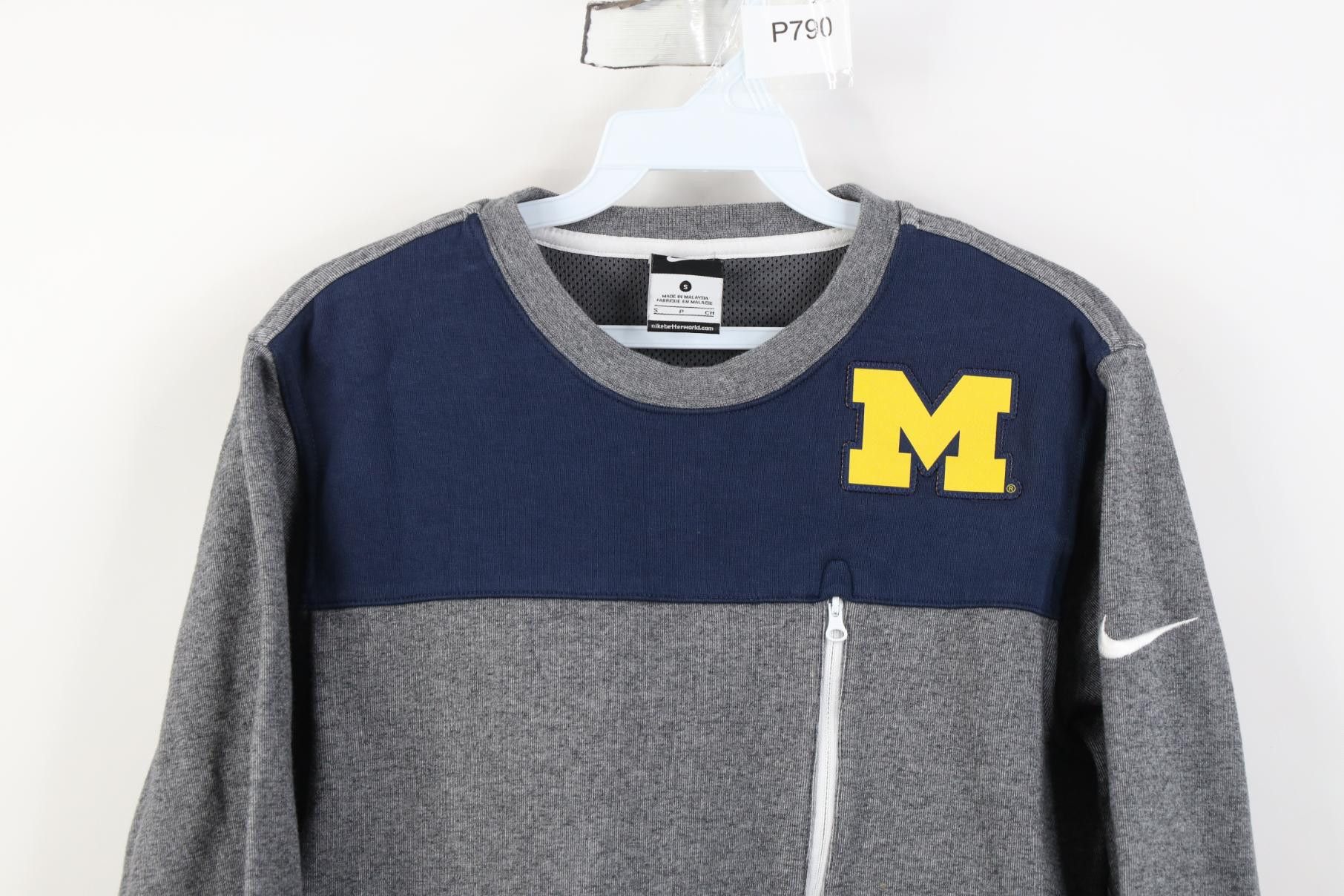 Nike Nike University of Michigan Crewneck Sweatshirt Color Block Size US S / EU 44-46 / 1 - 2 Thumbnail