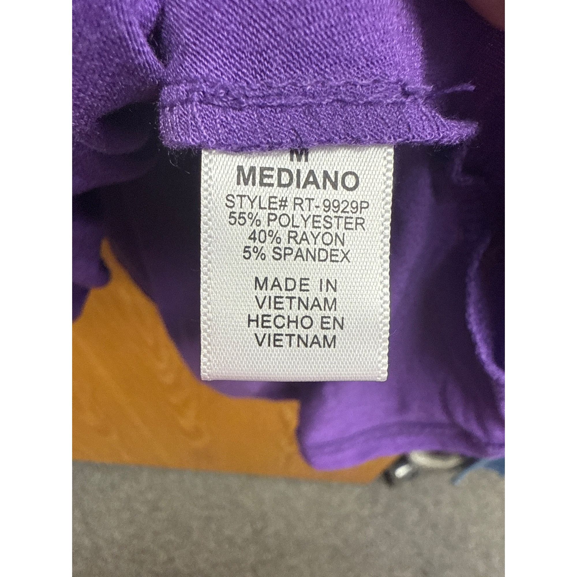 Other Long Sleeve Swing Tunic With Side Pockets Purple Medium Size M / US 6-8 / IT 42-44 - 3 Thumbnail