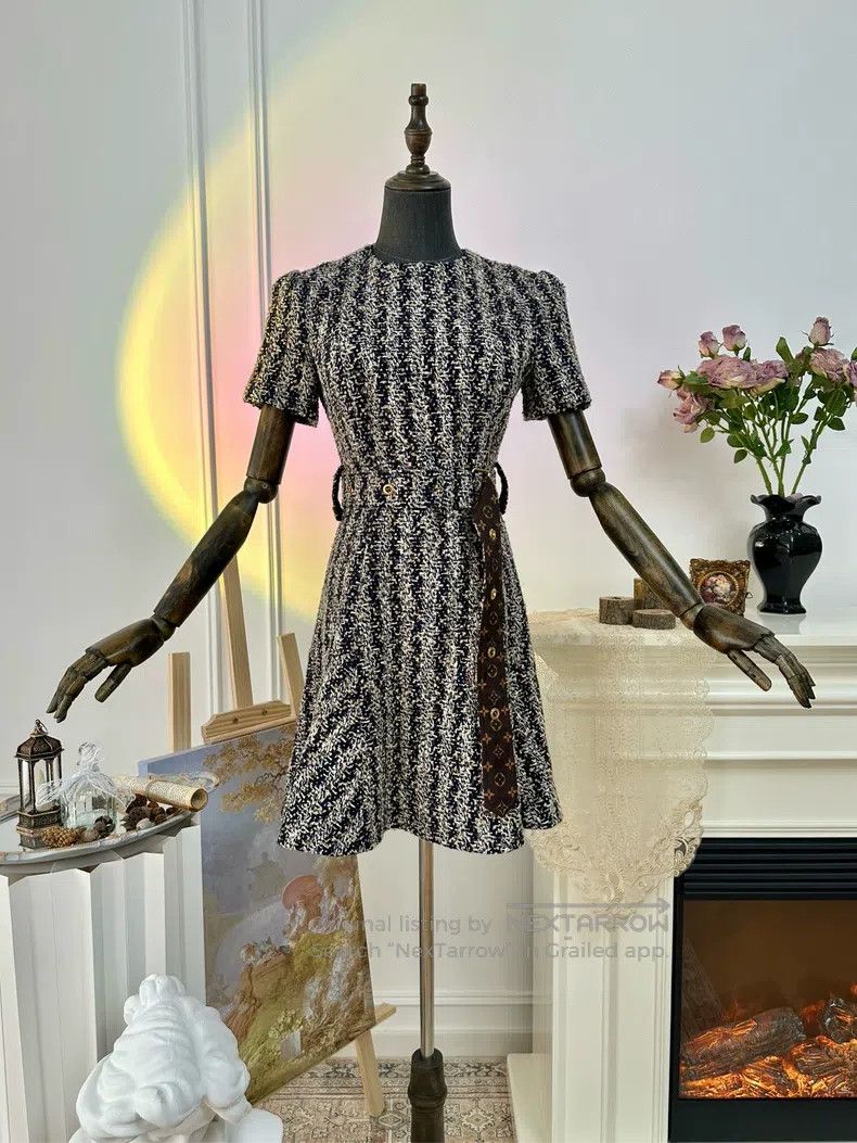 Louis Vuitton Tweed Heavy Duty Dress