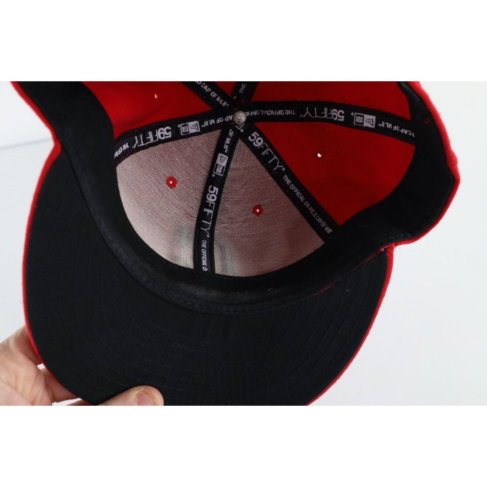 New Era × Vintage Vintage New Era Cleveland Indians Baseball C Fitted Hat Size ONE SIZE - 7 Thumbnail