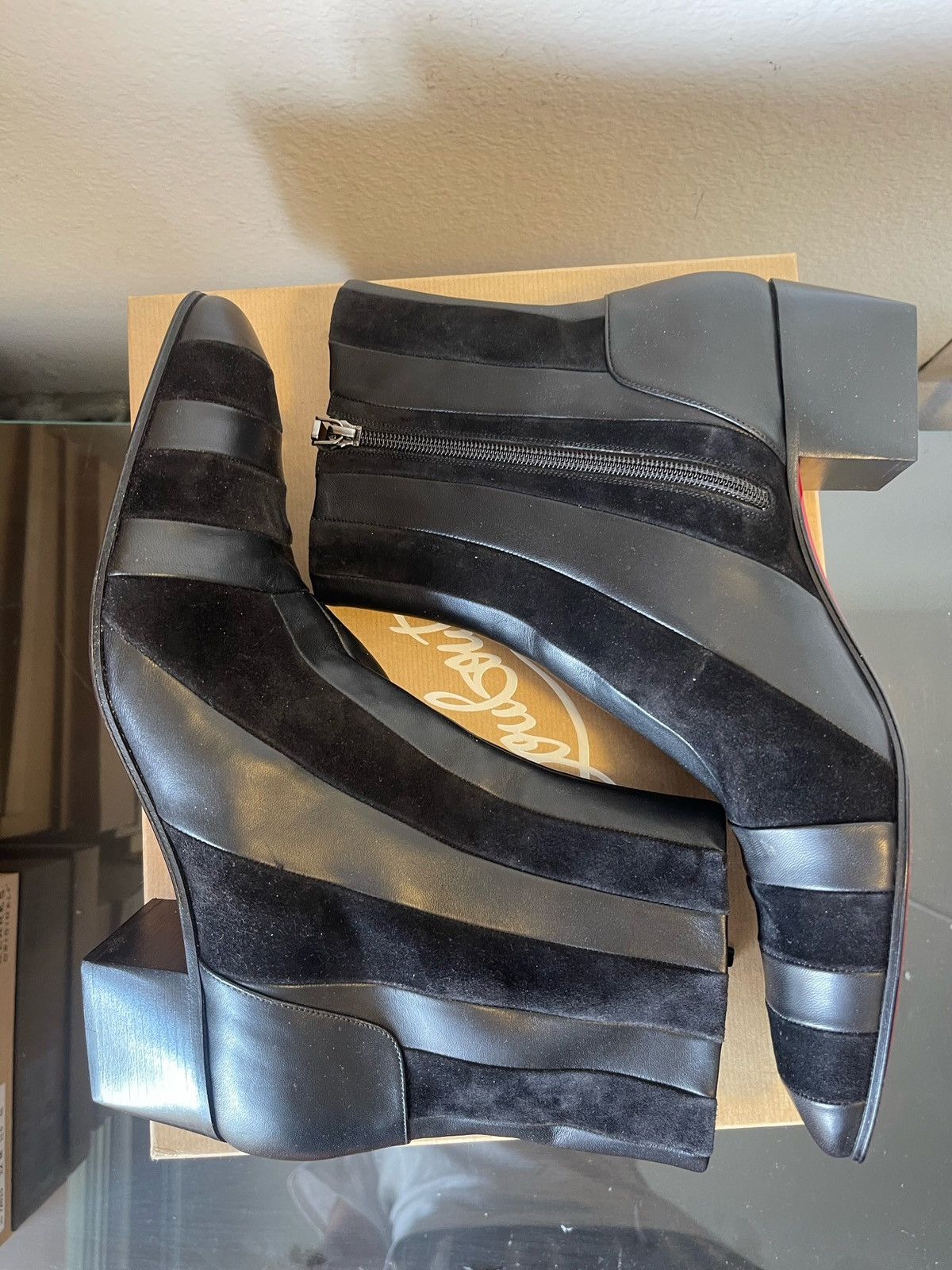 Christian Louboutin Christian Louboutin Leather and Suede Chelsea Boots Size US 12 / EU 45 - 8 Thumbnail