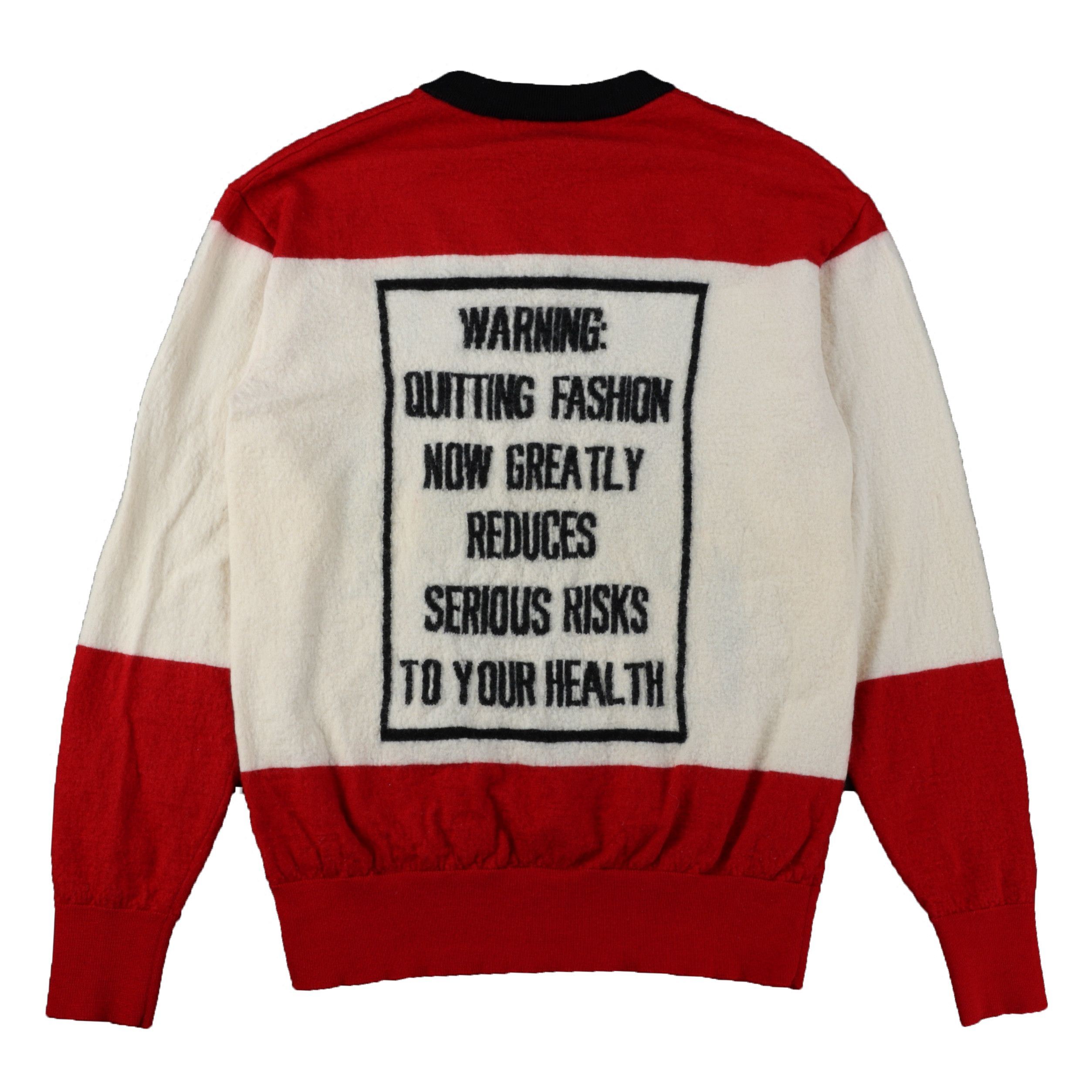 Moschino Moschino A/W 16 "Fashion Kills" Wool Sweater Size S / US 4 / IT 40 - 2 Thumbnail
