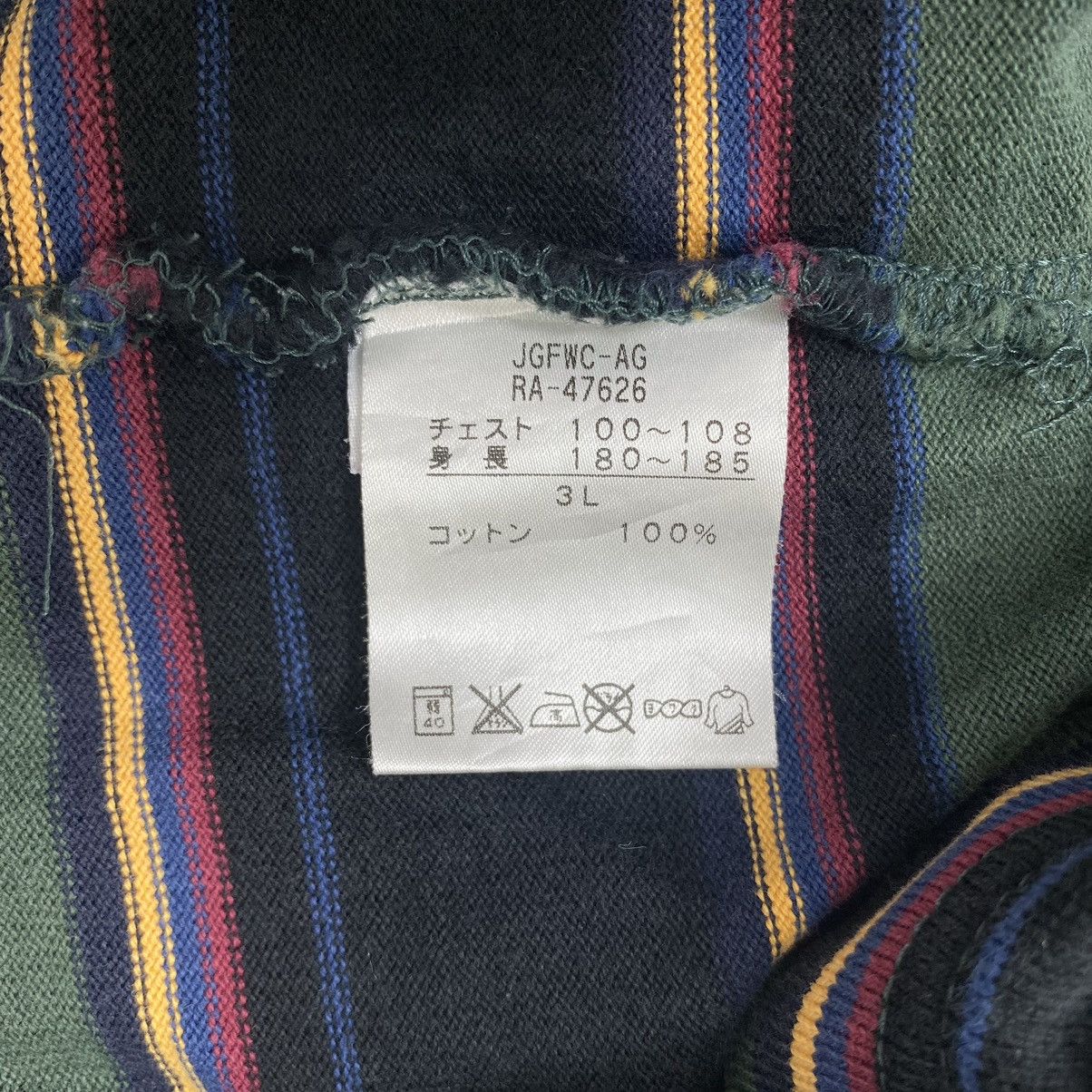 Canterbury of New Zealand CANTERBURY NEW ZEALAND Button Up Collar Multi Color Stripes Size US XXL / EU 58 / 5 - 6 Thumbnail