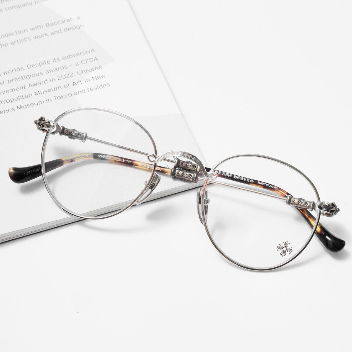 Chrome Hearts CHROME HEARTS BUBBA - A SHINY SILVER - PLASTIC GLASSES Size ONE SIZE - 6 Thumbnail