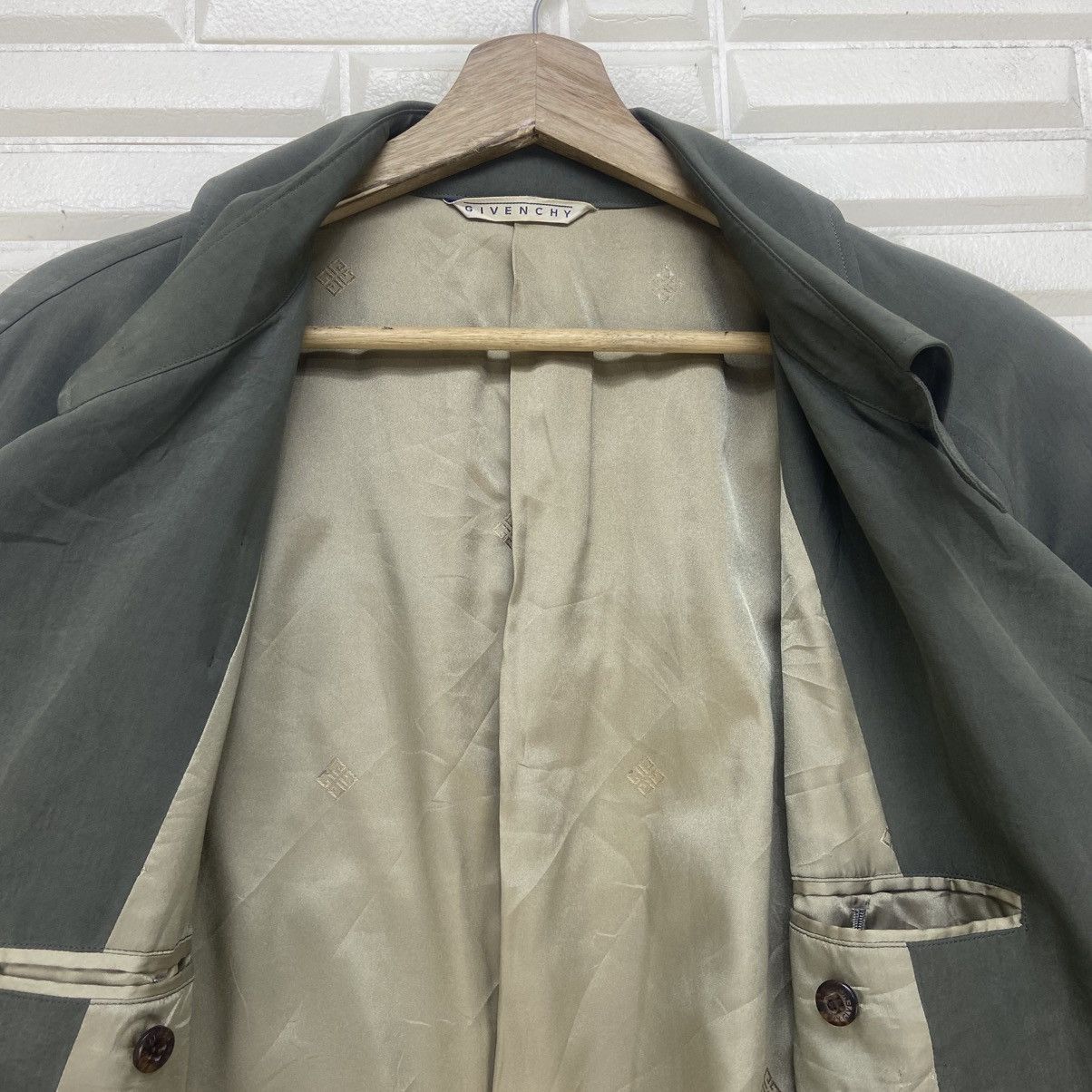 Givenchy 🔥100% Silk🔥Vintage Givenchy Monsieur Long Coat Size US S / EU 44-46 / 1 - 15 Thumbnail