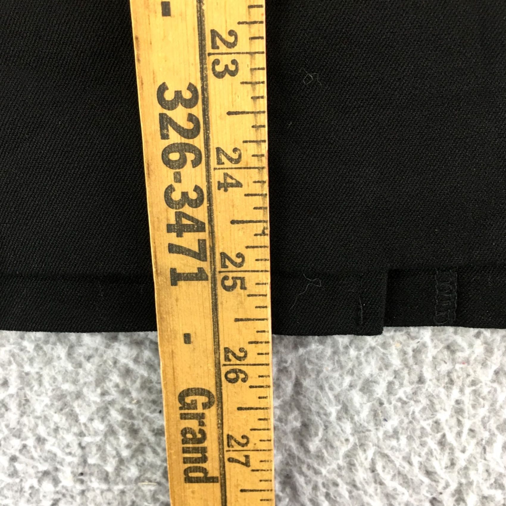 Gap Gap Womens 20 Black Straight Pencil Skirt Cotton Blend Zip Back Business NWT Size 42" / US 20 - 3 Thumbnail